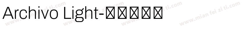 Archivo Light字体转换